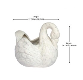 Swan Shape Ceramic Pot